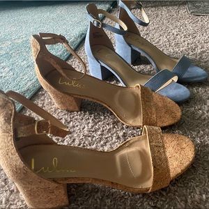 Lulus block heel bundle!! Size 8 / never worn!